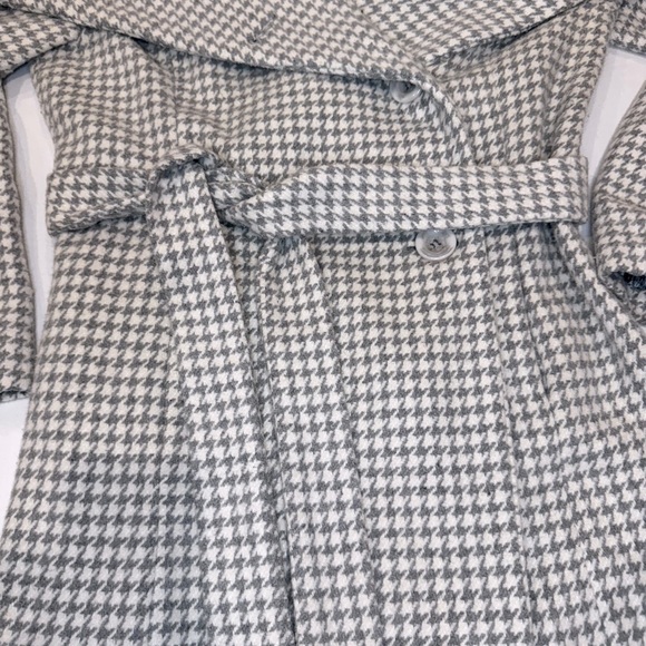 METROPARK  Houndstooth Gray and White Check Coat - Picture 3 of 8